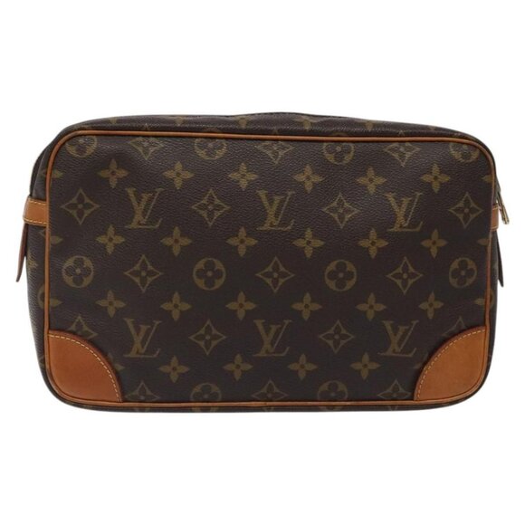 LOUIS VUITTON Monogram Compiegne 28 Clutch Bag M51845 LV Auth am8257 - Picture 2 of 16